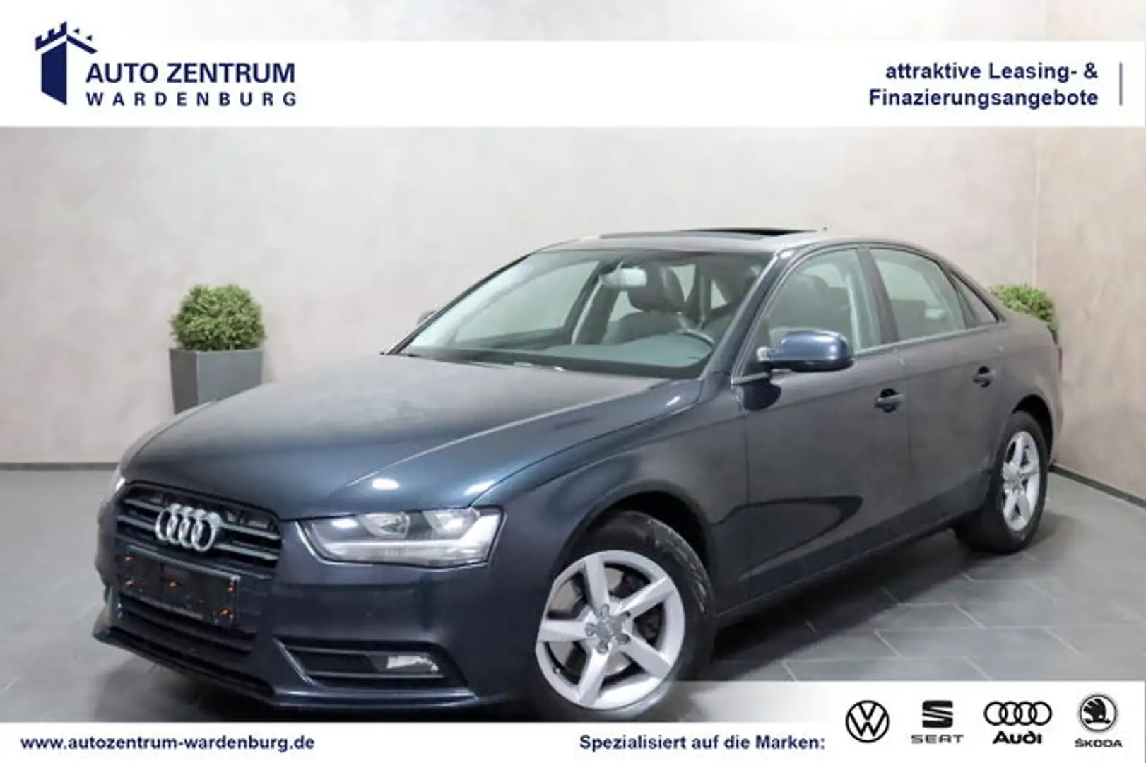 Audi A4 Limo. Automatik LEDER NAVI SHZ SCHECKHEFTGEP. Niebieski - 1
