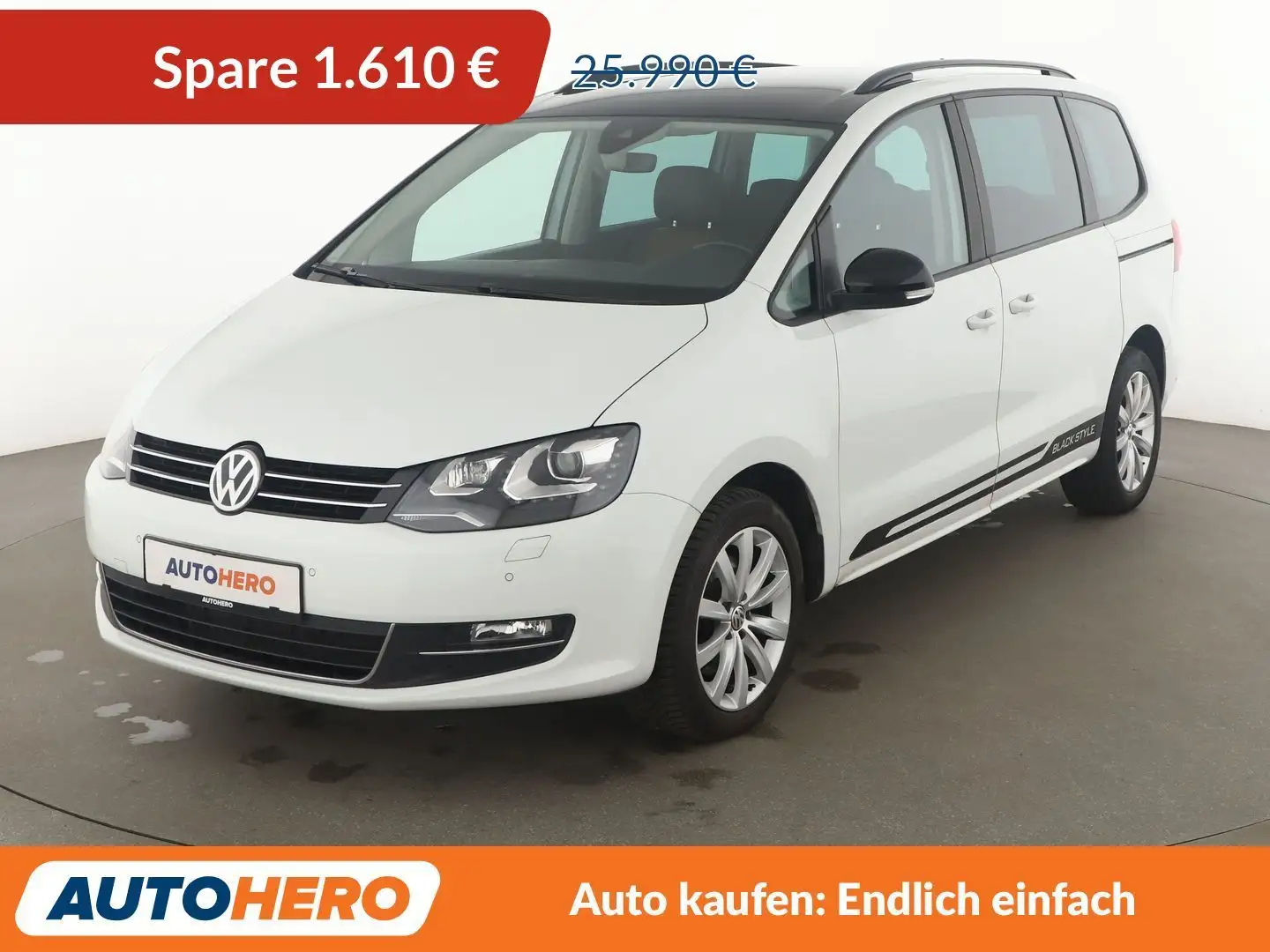Volkswagen Sharan 2.0 TDI Black Style Highline Aut.*NAVI* Weiß - 1