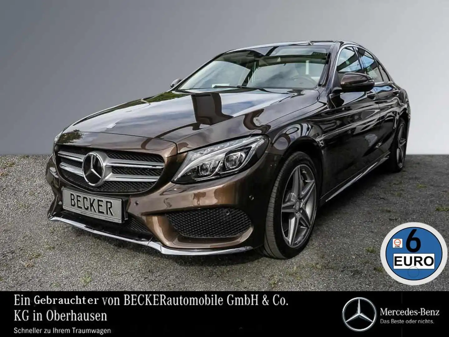 Mercedes-Benz C 250 AMG PANORAMA AHK DISTRONIC BURMESTER ILS Braun - 1