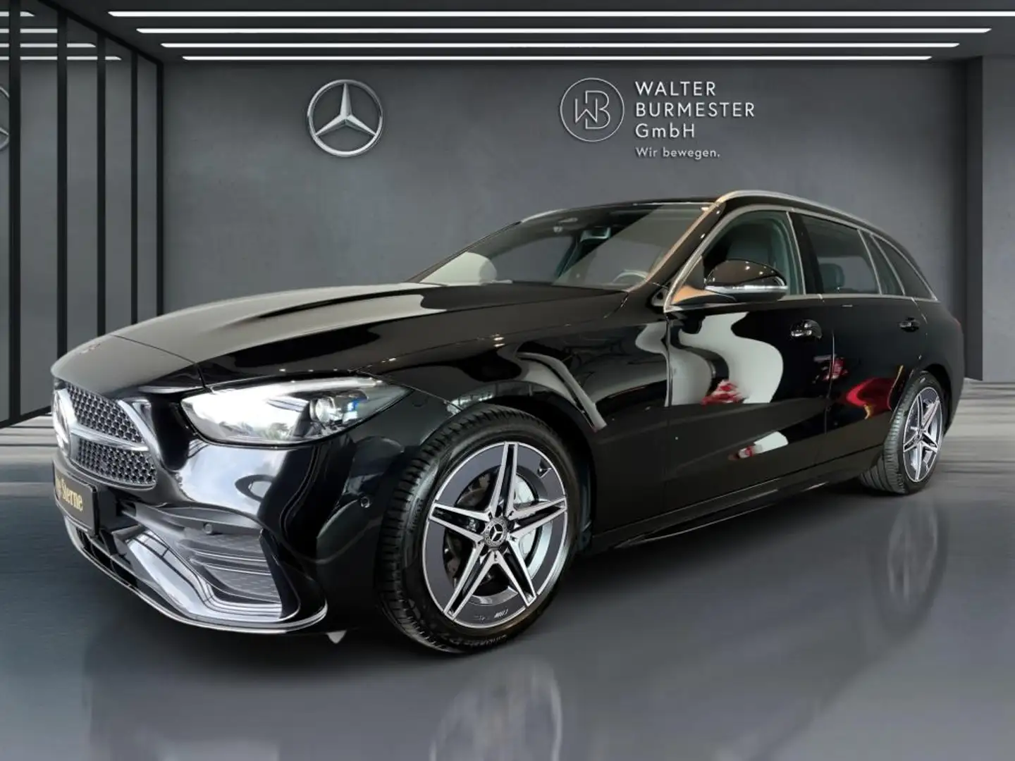 Mercedes-Benz C 300 d T +AMG+PANO+KAMERA+Ambiente+AHK+SHZ+AUT Schwarz - 2