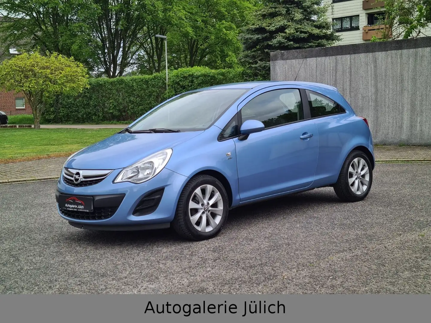 Opel Corsa D Active 1.2*2.Hand*wenig KM*Klima* Blau - 1