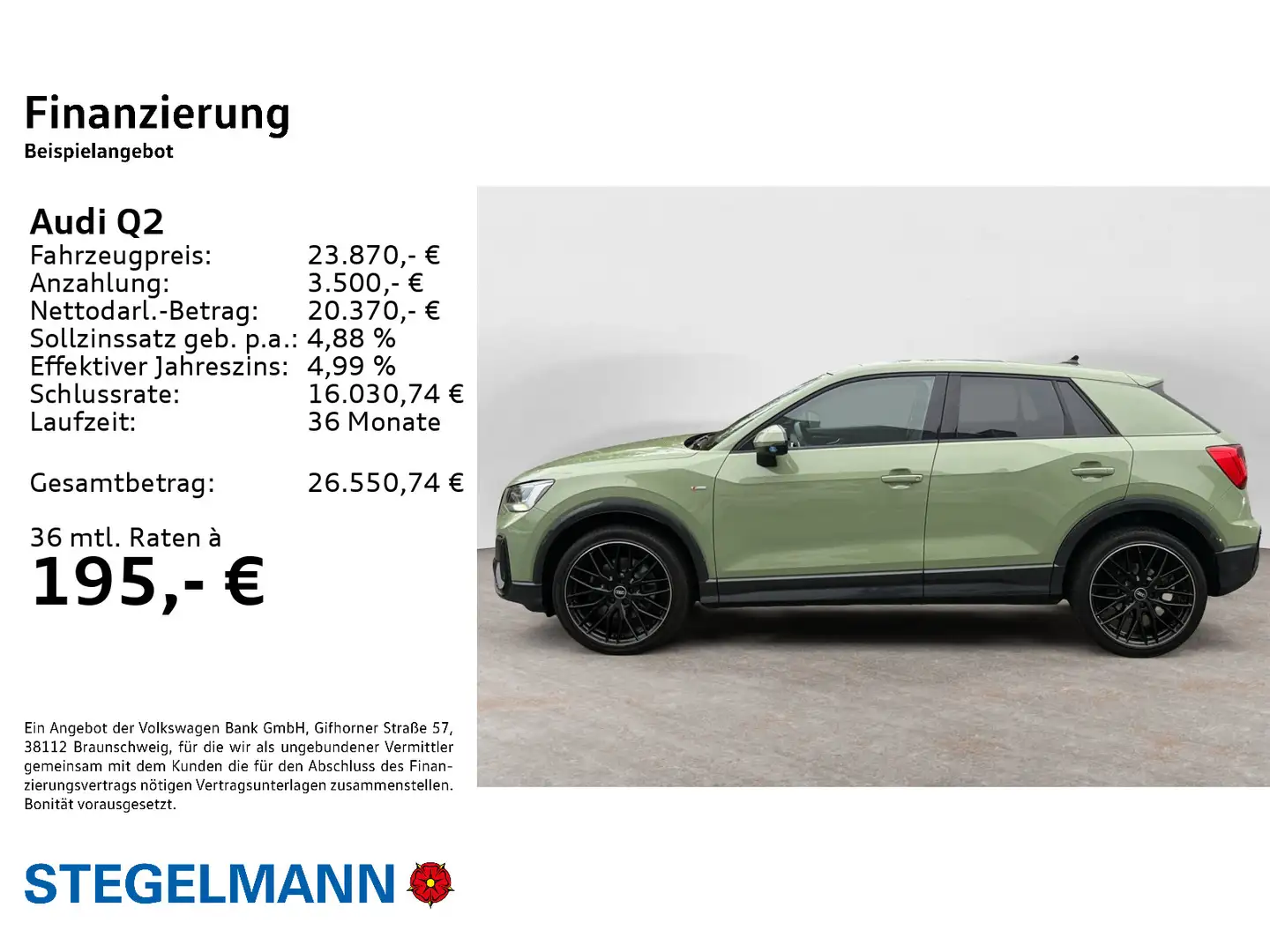 Audi Q2 35 TFSI S-Line *LED*Pano*AHK* Grün - 2