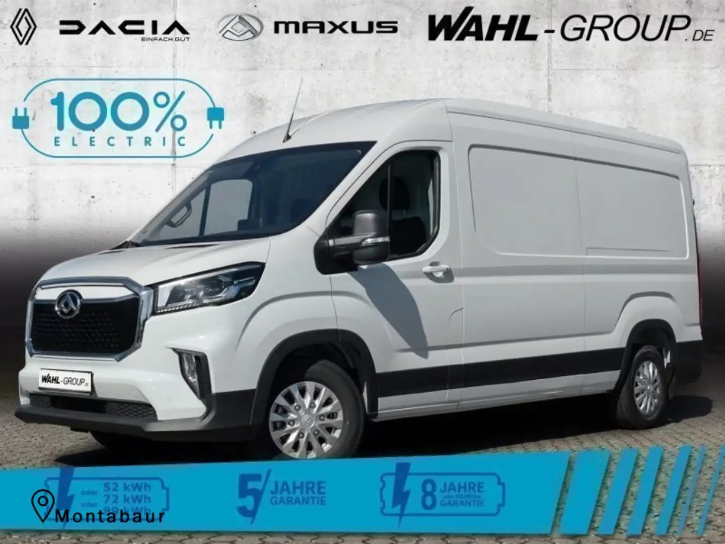 Maxus eDELIVER 9 PAN VAN ELEC 89 AT FWD L3H2 N1 Weiß - 1