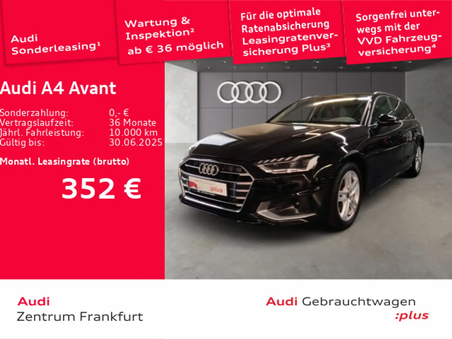 Audi A4 35 TDI advanced S tronic LED Navi DAB V Schwarz - 1