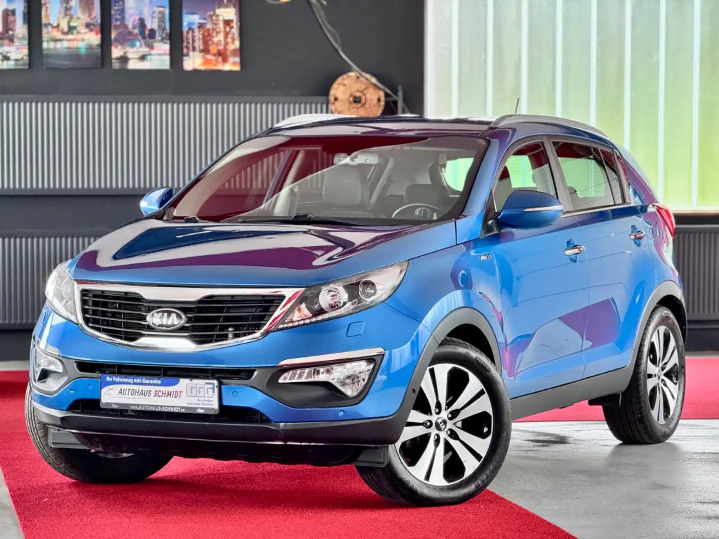Kia Sportage 2.0 CRDi AWD Automatik AHK Kamera Leder Blau - 1
