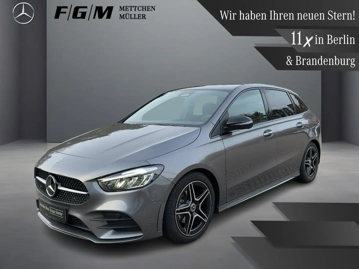 Mercedes-Benz B 200 AMG Line KeyGo|S-Dach|TWA|Night|Pano Grau - 1