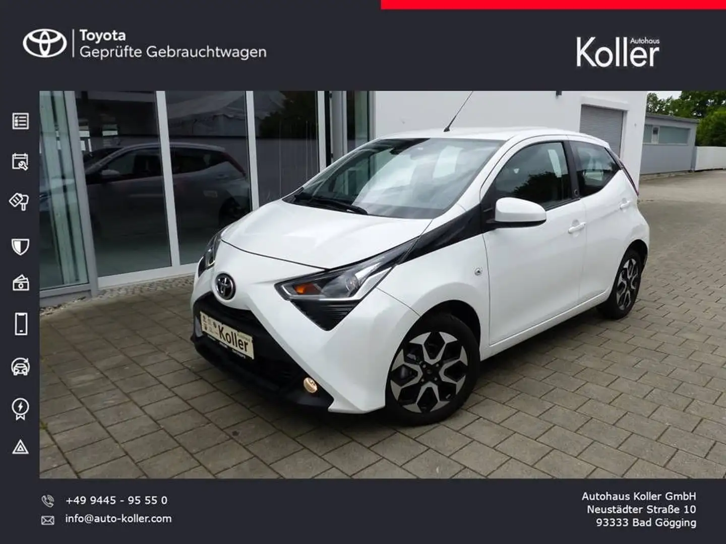 Toyota Aygo Automatik x-play TeamD Kamera DAB Spurhalte Blanc - 1