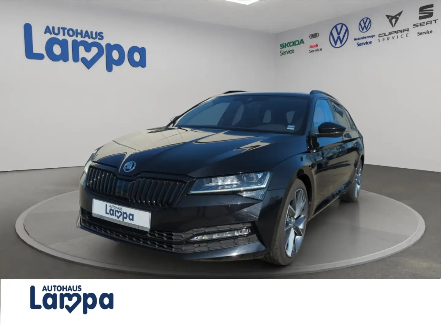 Skoda Superb Sportline 2.0 TDI DSG AHK,NAV,RFK,SHZ,Pano,DCC,LED Schwarz - 2