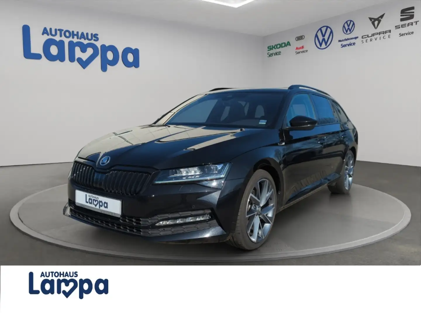 Skoda Superb Sportline 2.0 TDI DSG AHK,NAV,RFK,SHZ,Pano,DCC,LED Schwarz - 1