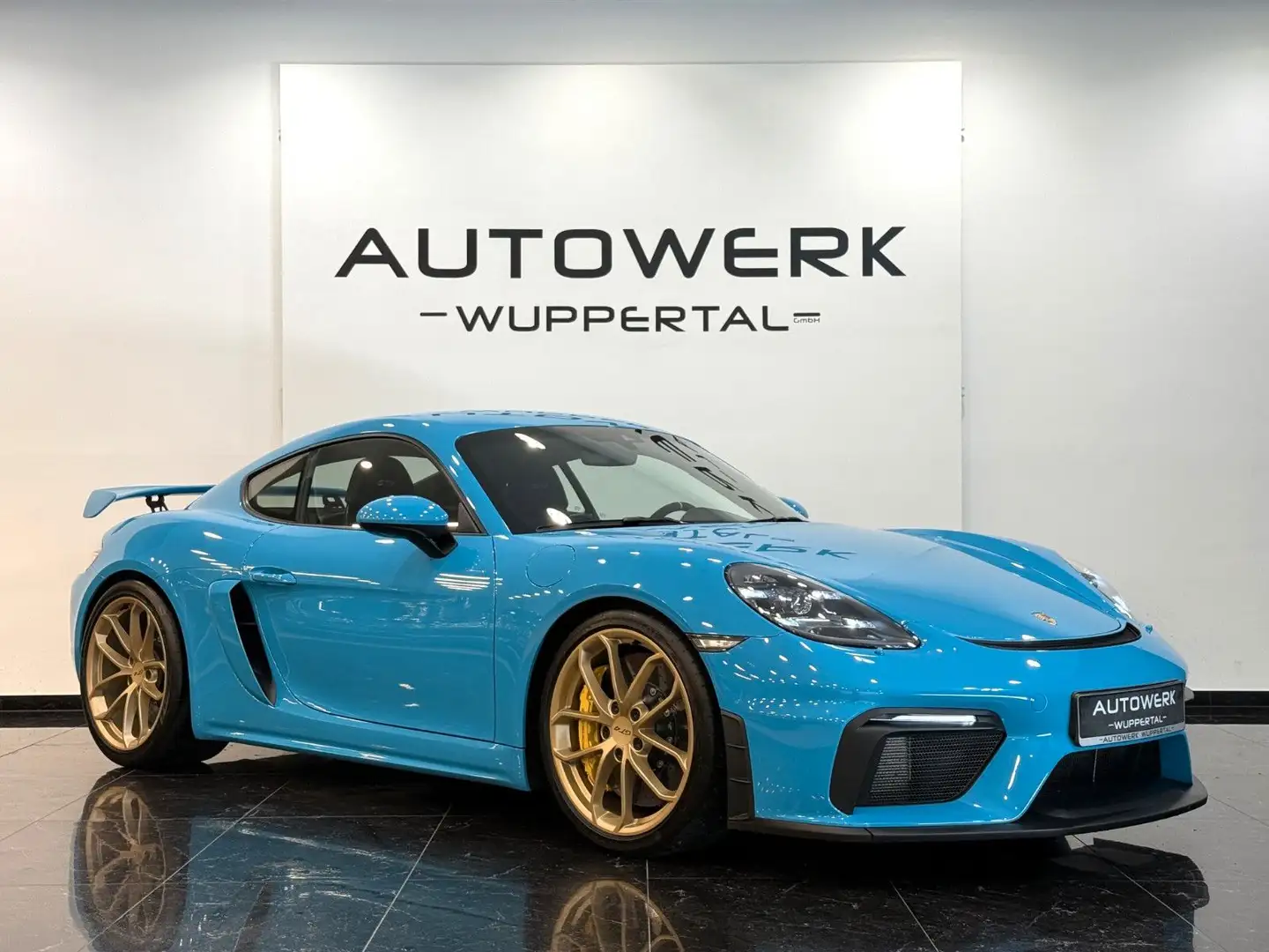 Porsche Cayman 718 GT4*SCHALE*KERAMIK*KAMERA* Blau - 1