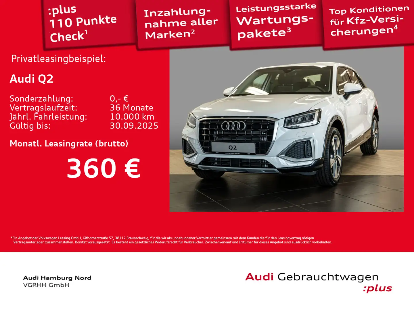 Audi Q2 35 TFSI advanced S tronic Rückfkamera LED Weiß - 1