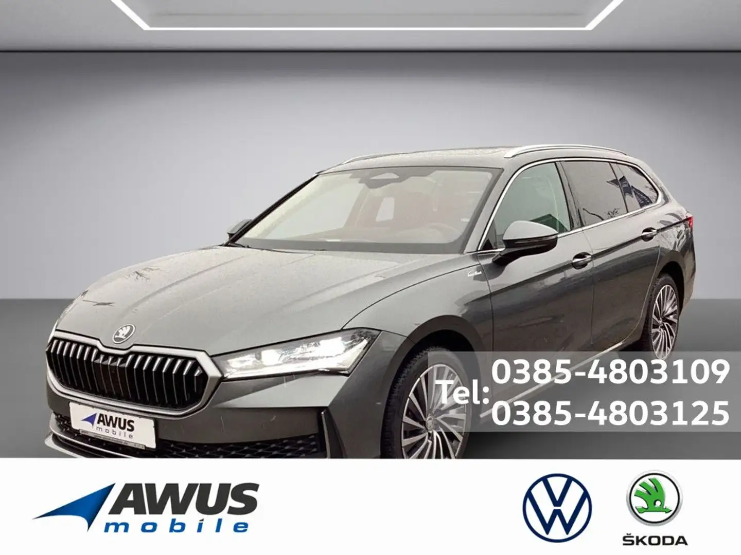 Skoda Superb Combi 2.0TSI DSG 4x4 L&K AHK Grau - 1