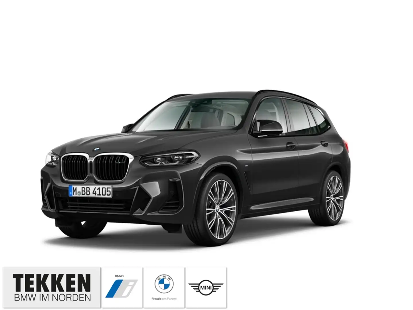 BMW X3 d Sportpaket AD StandHZG AHK-klappbar Navi Leder D Gris - 1