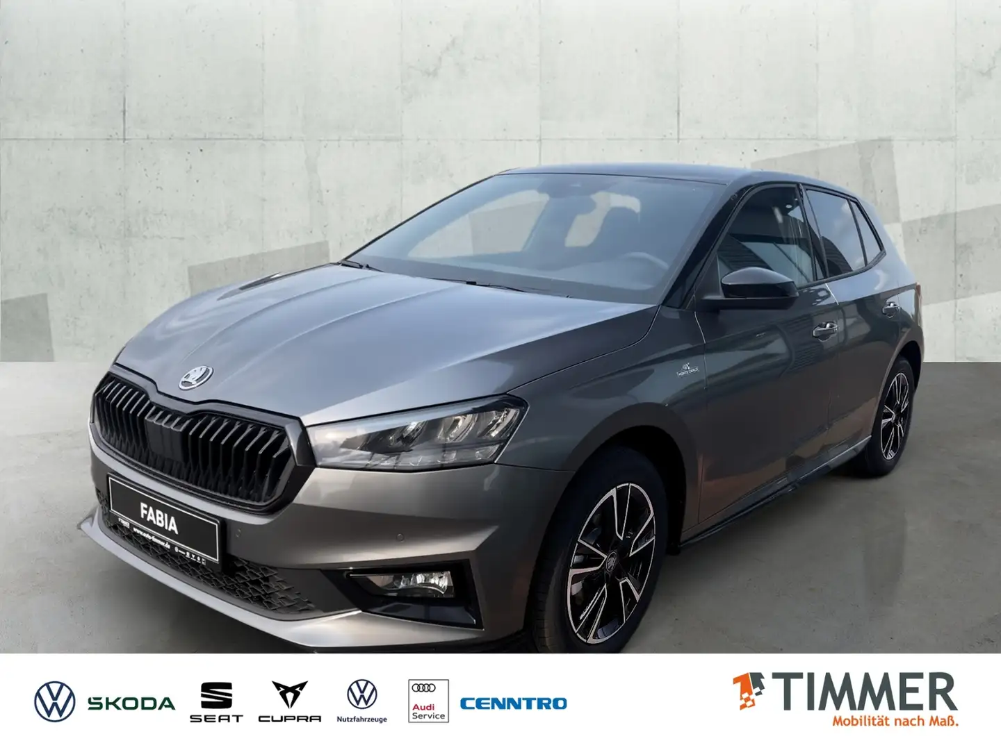 Skoda Fabia Monte Carlo 1,0TSI 116PS DSG *NAVI*R-Kam*PDC*LED* Gris - 1
