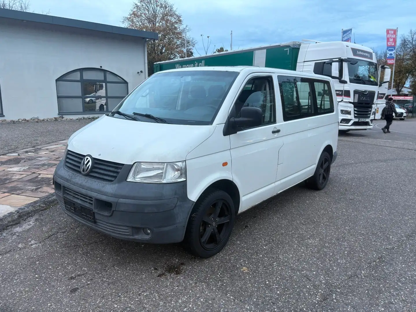 Volkswagen T5 Transporter Kasten-Kombi 9 Sitzer Klima Weiß - 1