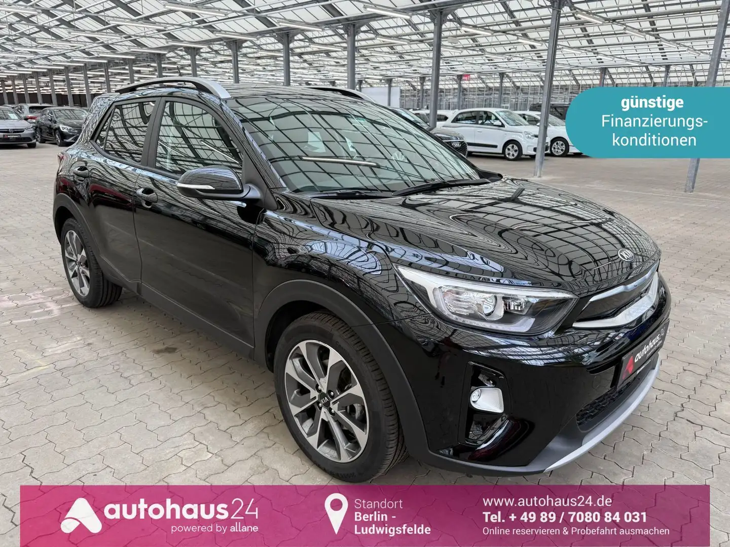 Kia Stonic 1.0 T-GDI Vision  Sitzhzg|CarPlay|PDC Schwarz - 1