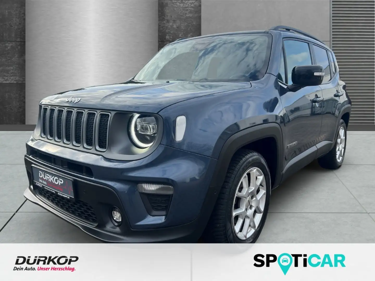 Jeep Renegade Limited*Navi Klimaaut.*Allwetter*SHZ*LHZ*Panorama Blau - 1
