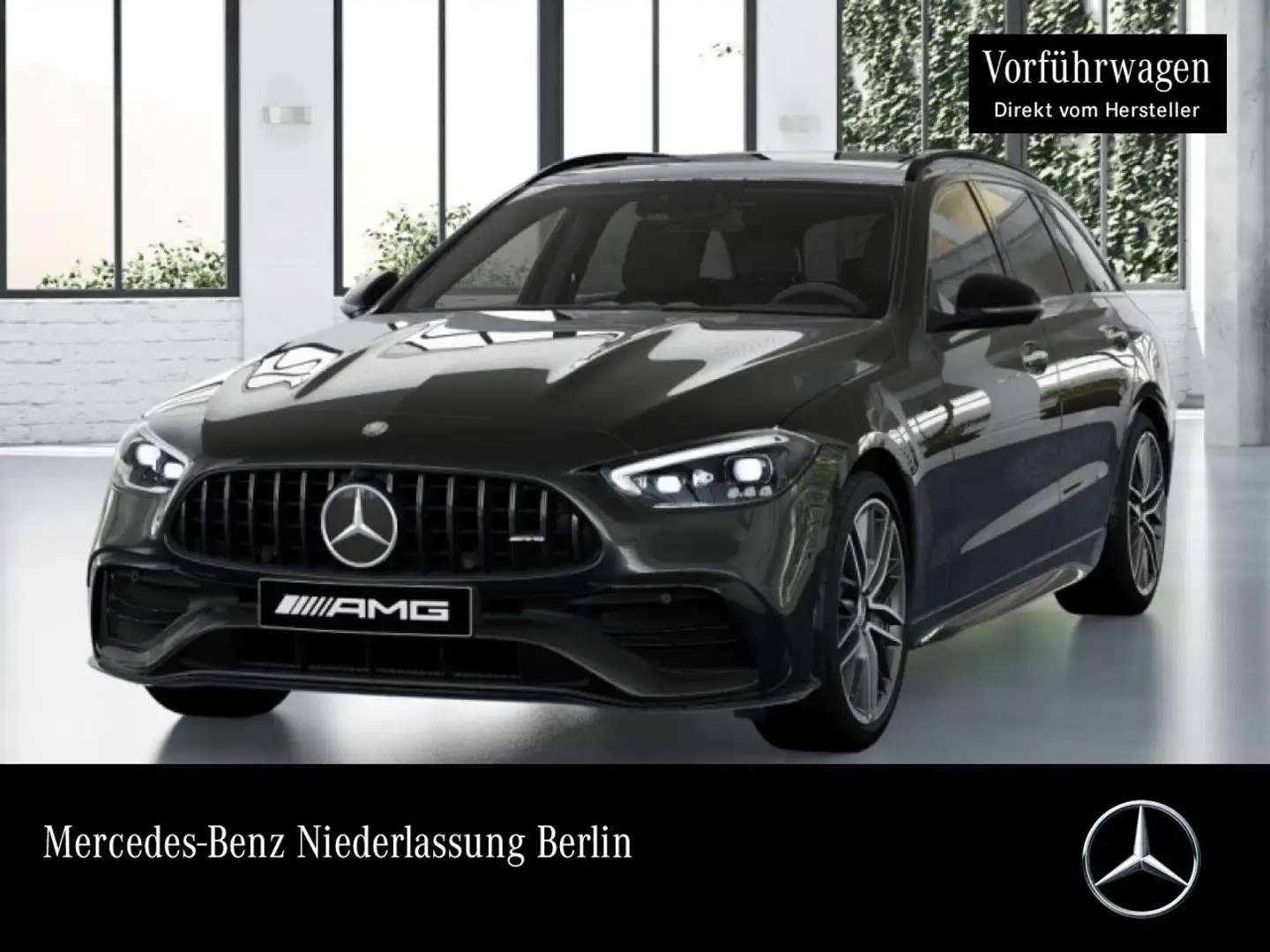 Mercedes-Benz C 43 AMG C 43 4M T-Modell NIGHT+PANO+360+BURMESTER+19"+9G Grijs - 1