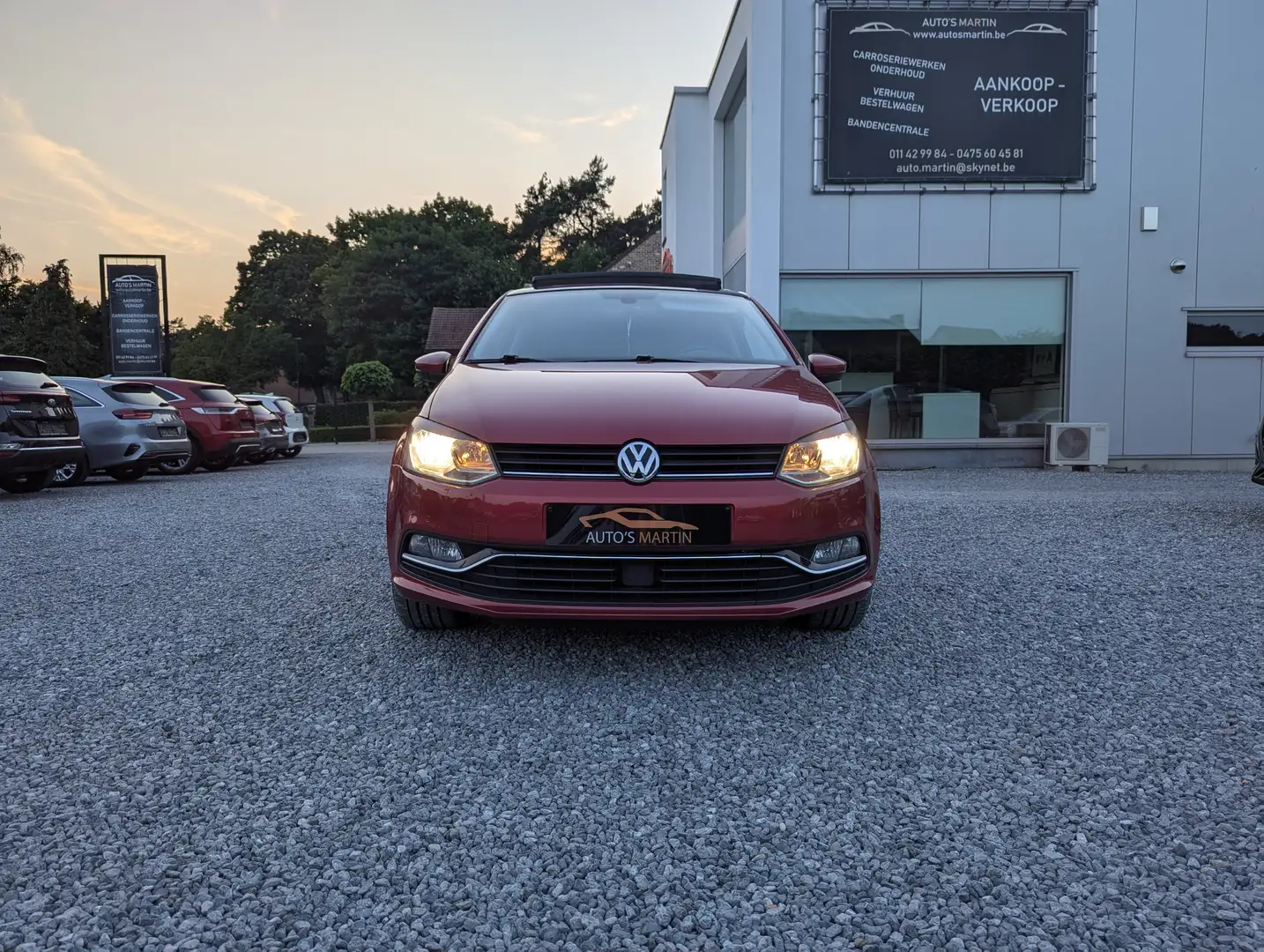 Volkswagen Polo 1.2 TSI Sportline DSG | PANO | LEER | PARKSENS Rouge - 2
