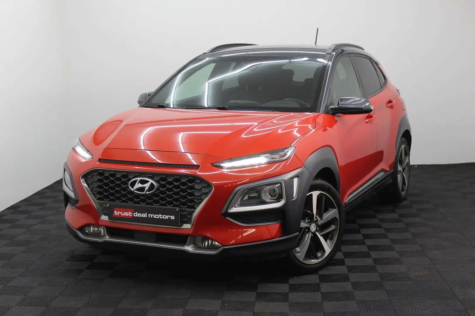 Hyundai KONA Kona 1.6 T-GDi 4WD Luxury Launch DCT * Garantie * Naranja - 1