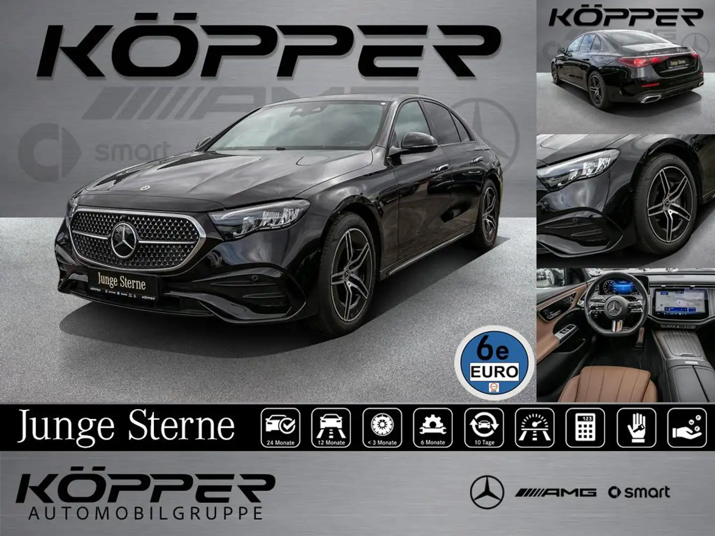 Mercedes-Benz E 300 de AMG Night AHK LED Kamera Distronic Zwart - 1