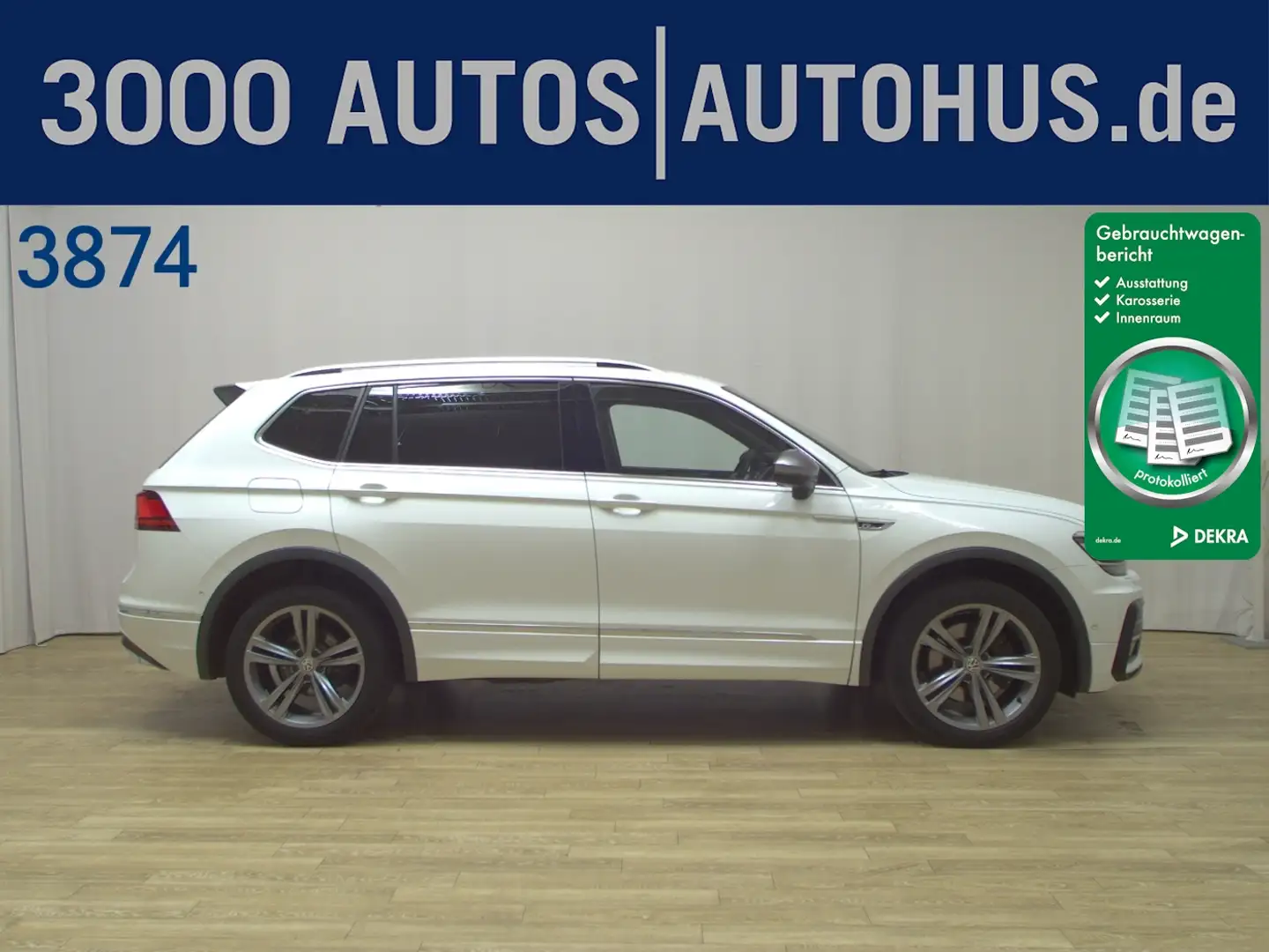 Volkswagen Tiguan Allspace 2.0 TDI 4M R-Line Navi AID LED Weiß - 1