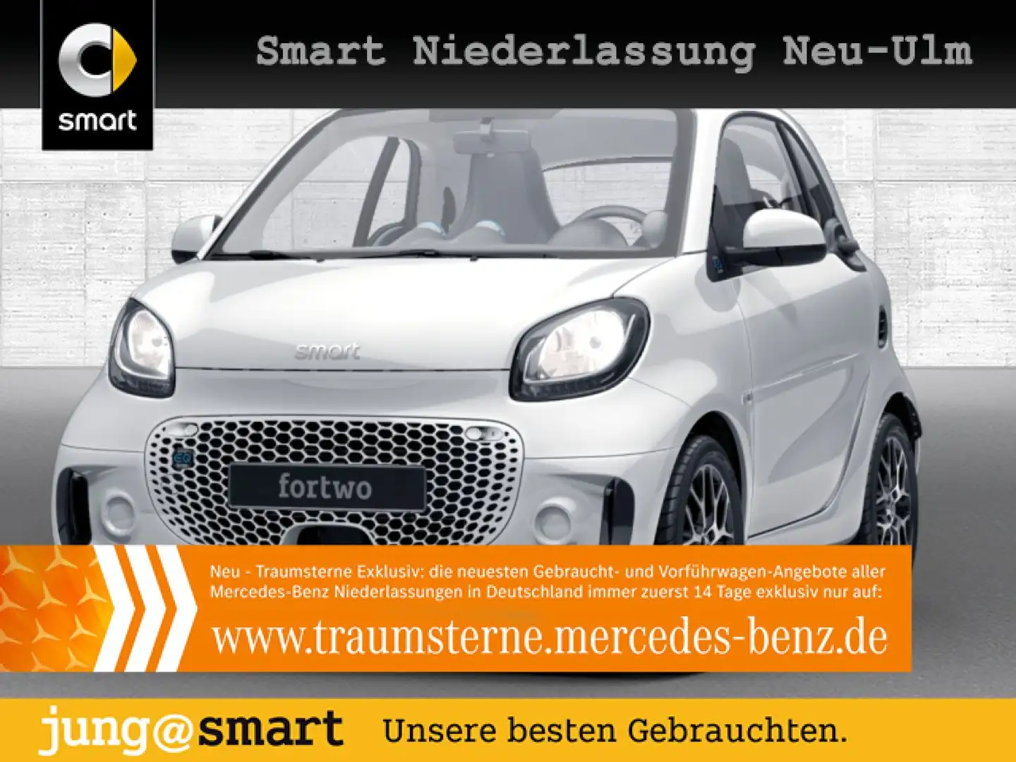 smart forTwo EQ 60kWed pulse SHZ PDC Dig Radio Navi Weiß - 1