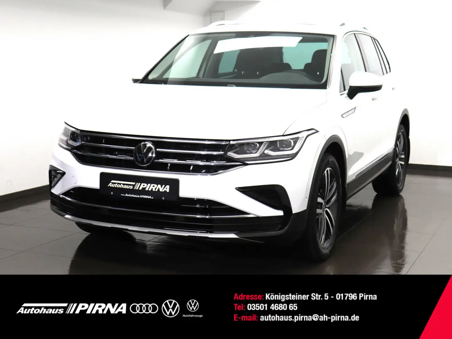 Volkswagen Tiguan Elegance 2.0 TSI 4MOTION Panorama AHK Weiß - 1