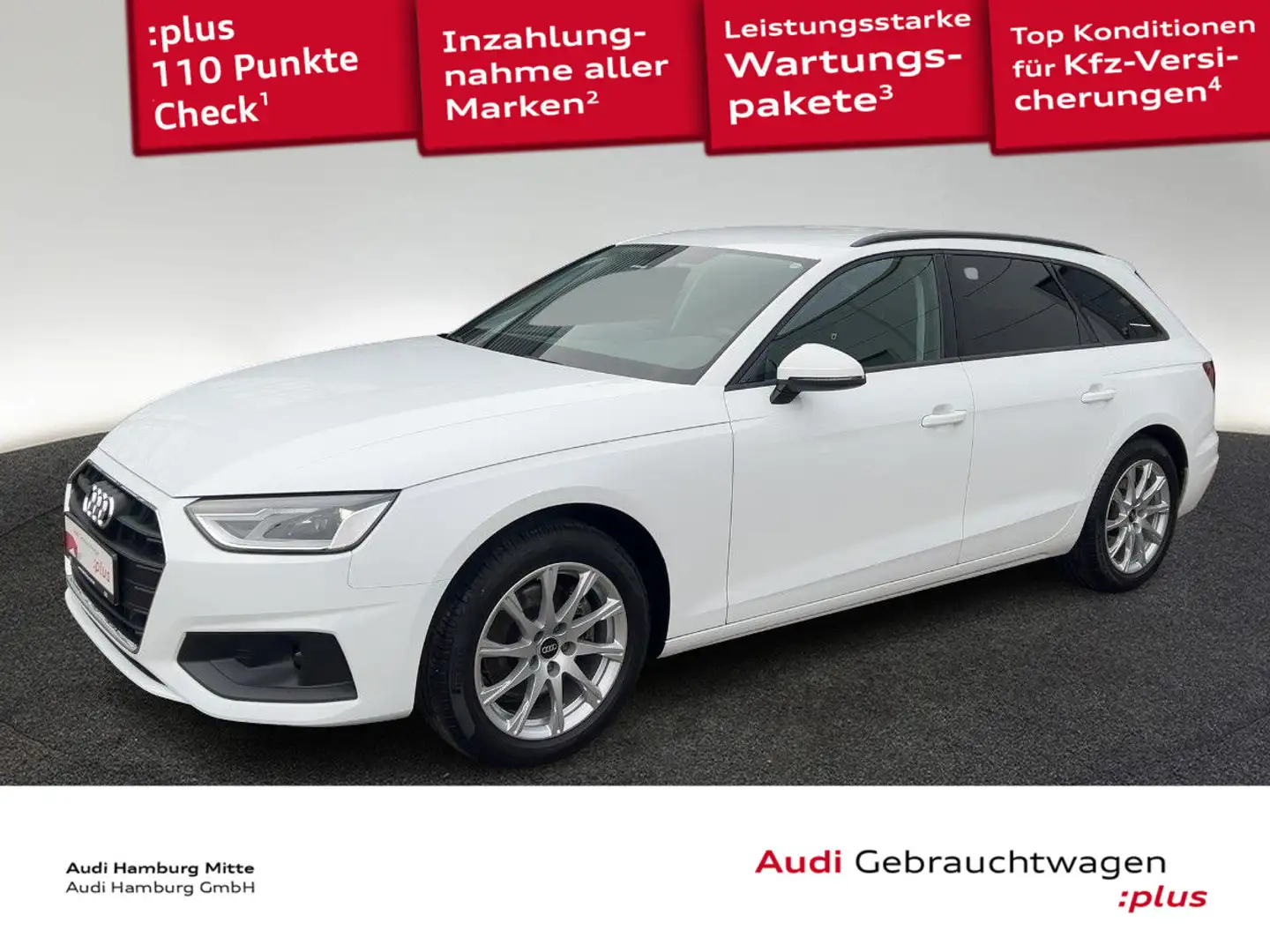Audi A4 35 TFSI S tronic PDC Navi Sitzhzg LED Weiß - 1