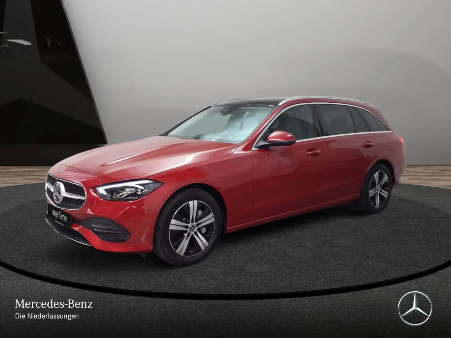 Mercedes-Benz C 300 de T 4M AVANTG+PANO+360+LED+TOTW+KEYLESS+9G Rot - 2