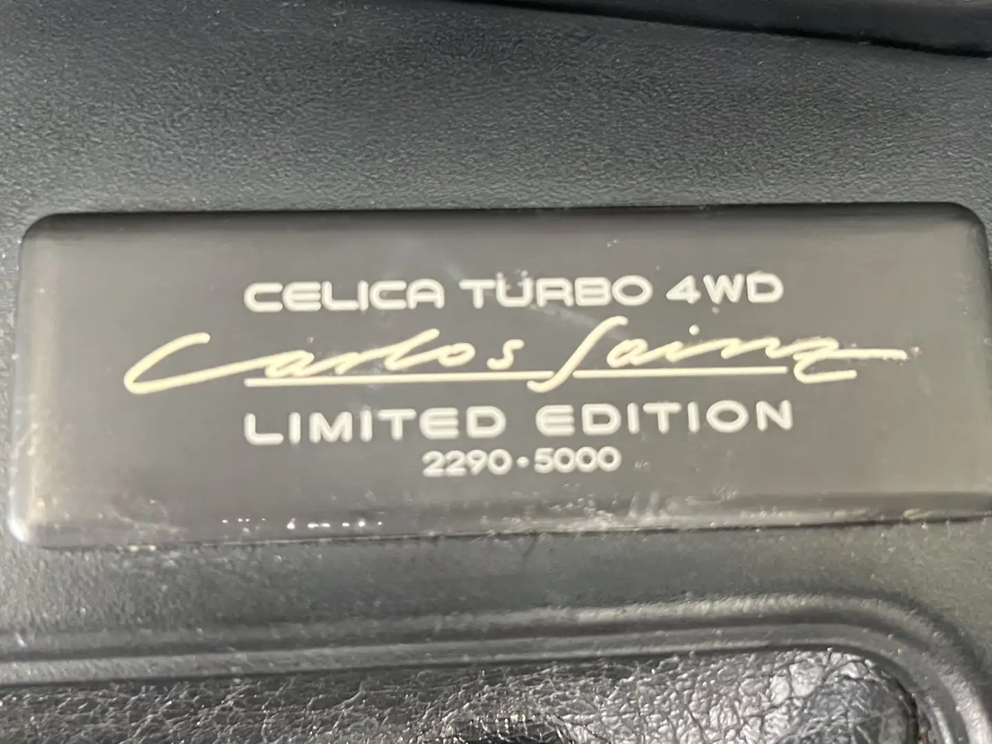 Toyota Celica Carlos Sainz - Limited Edition - Turbo 4WD Noir - 1