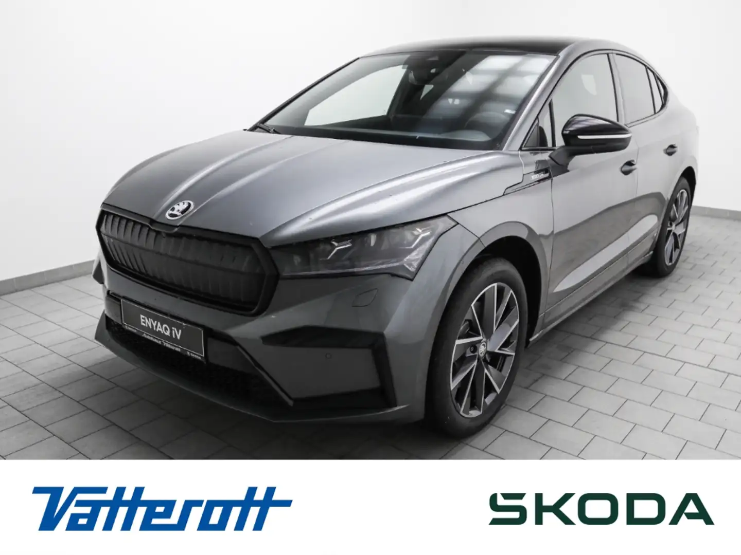 Skoda Enyaq Coupe 85x Sportline AHK Grau - 1