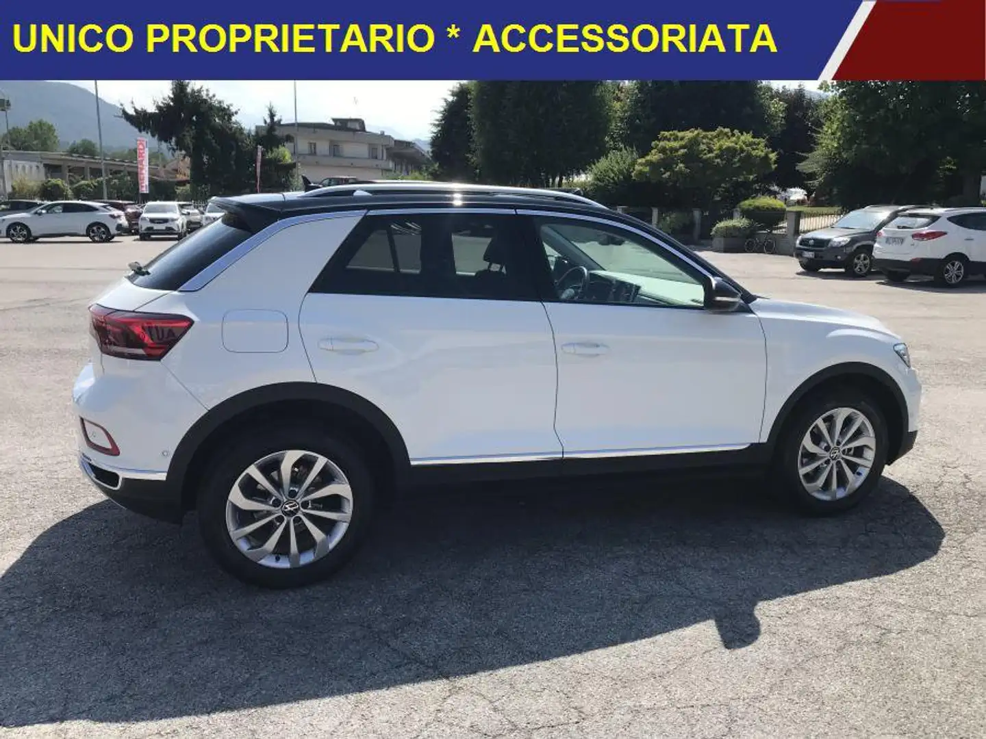 Volkswagen T-Roc 1.0 TSI Style TETTO * 18 MILA KM!! 1 PROPRIETARIO Bianco - 2