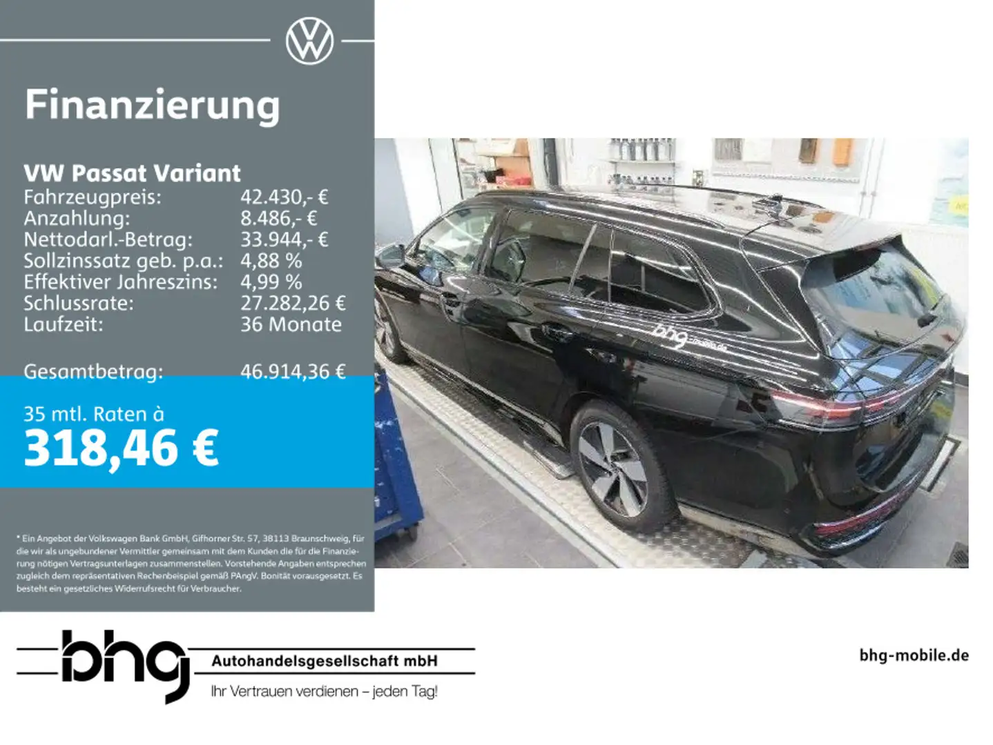 Volkswagen Passat Variant 2.0 TDI SCR DSG R-Line Schwarz - 1