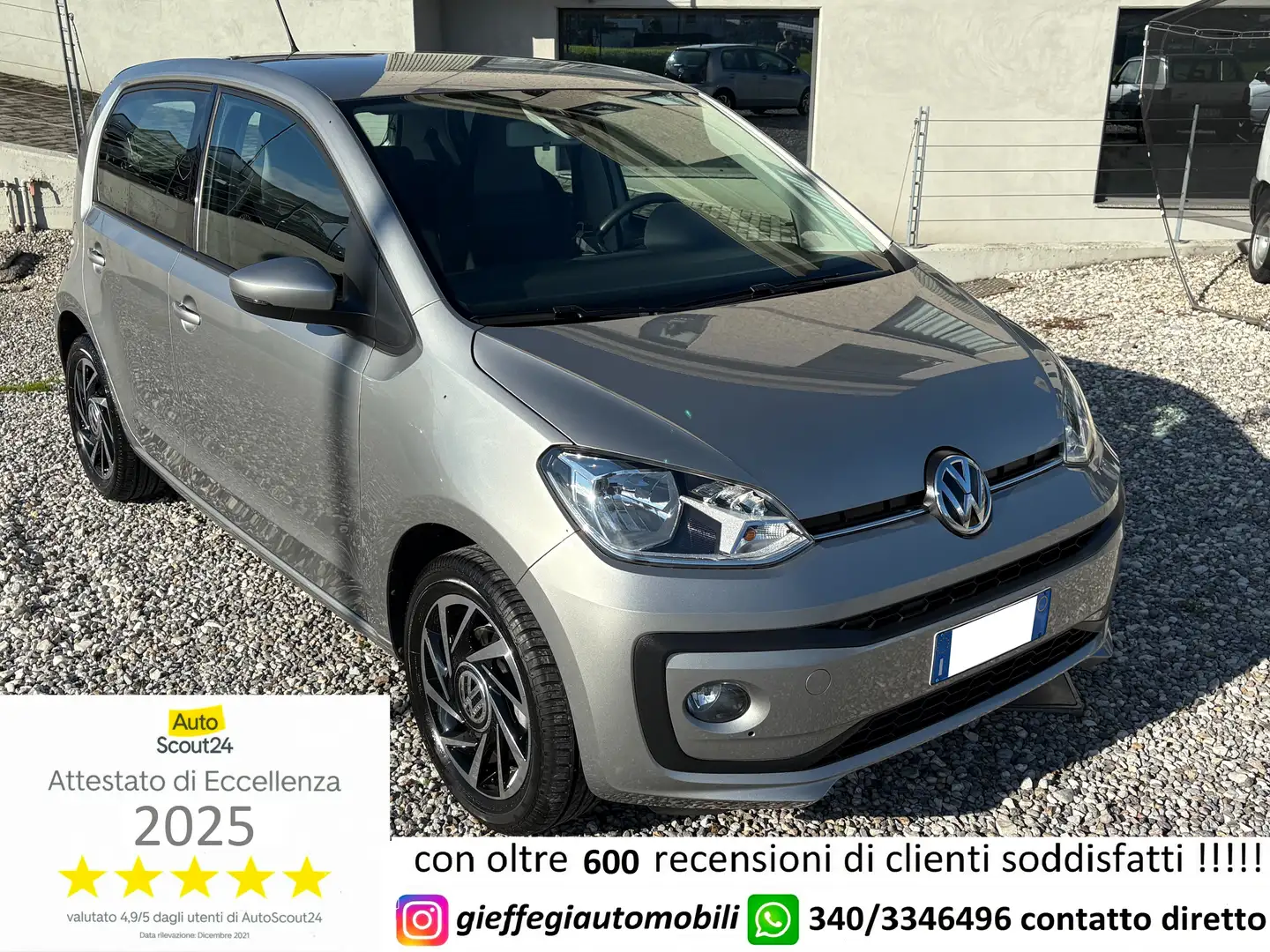 Volkswagen up! up! 5 PORTE 1.0 Move 60cv Argento - 1