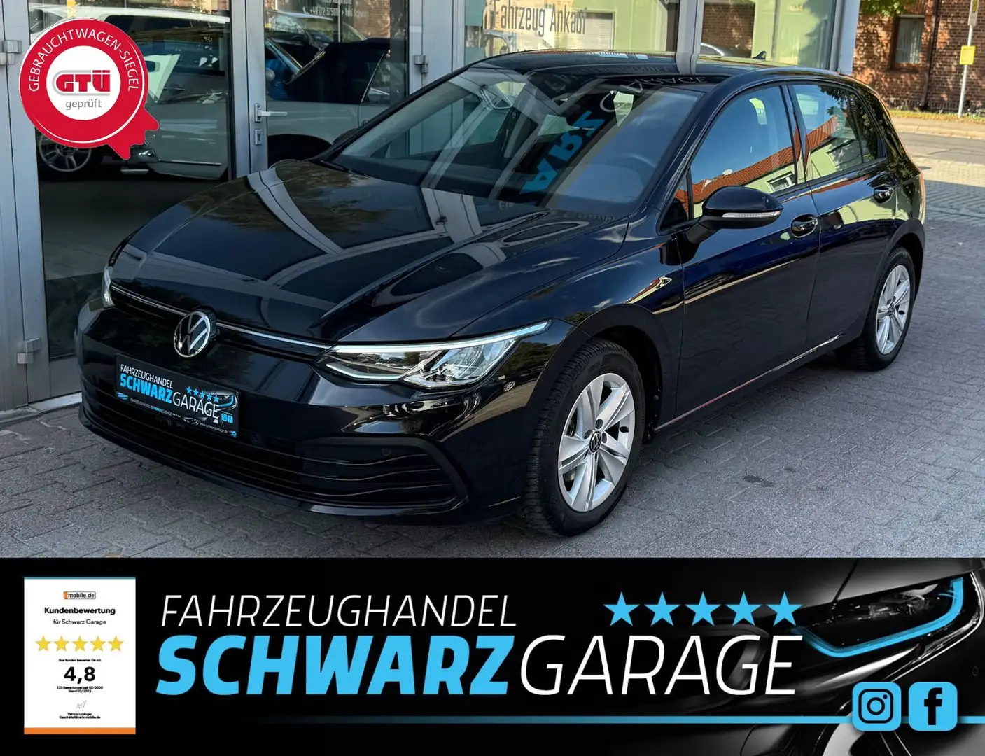 Volkswagen Golf VIII Lim. Life LED ! nur 63 TKM ! Top ! Nero - 1