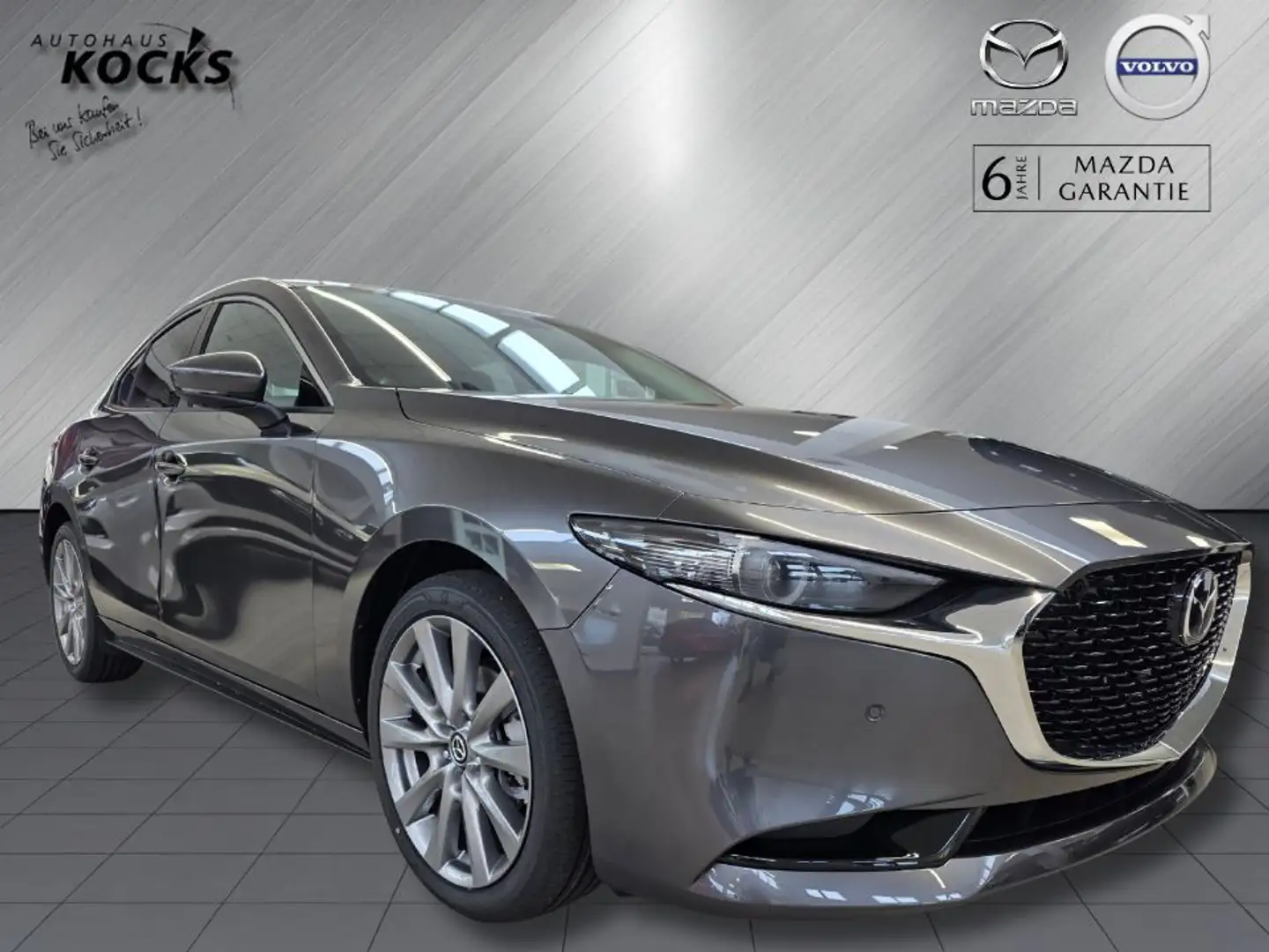 Mazda 3 2.5L e-SKYACTIV G 140ps Exclusive-Line 360°, BOSE, Grau - 1