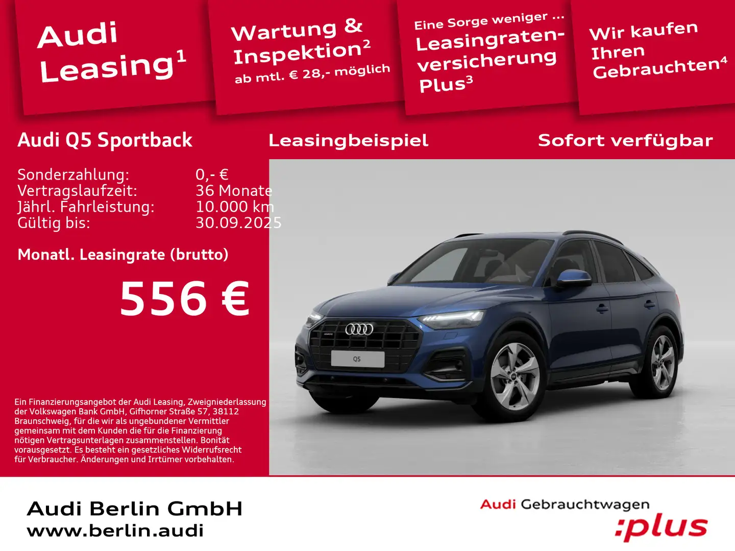 Audi Q5 advanced 45 TFSI qu. S tr. Blau - 1