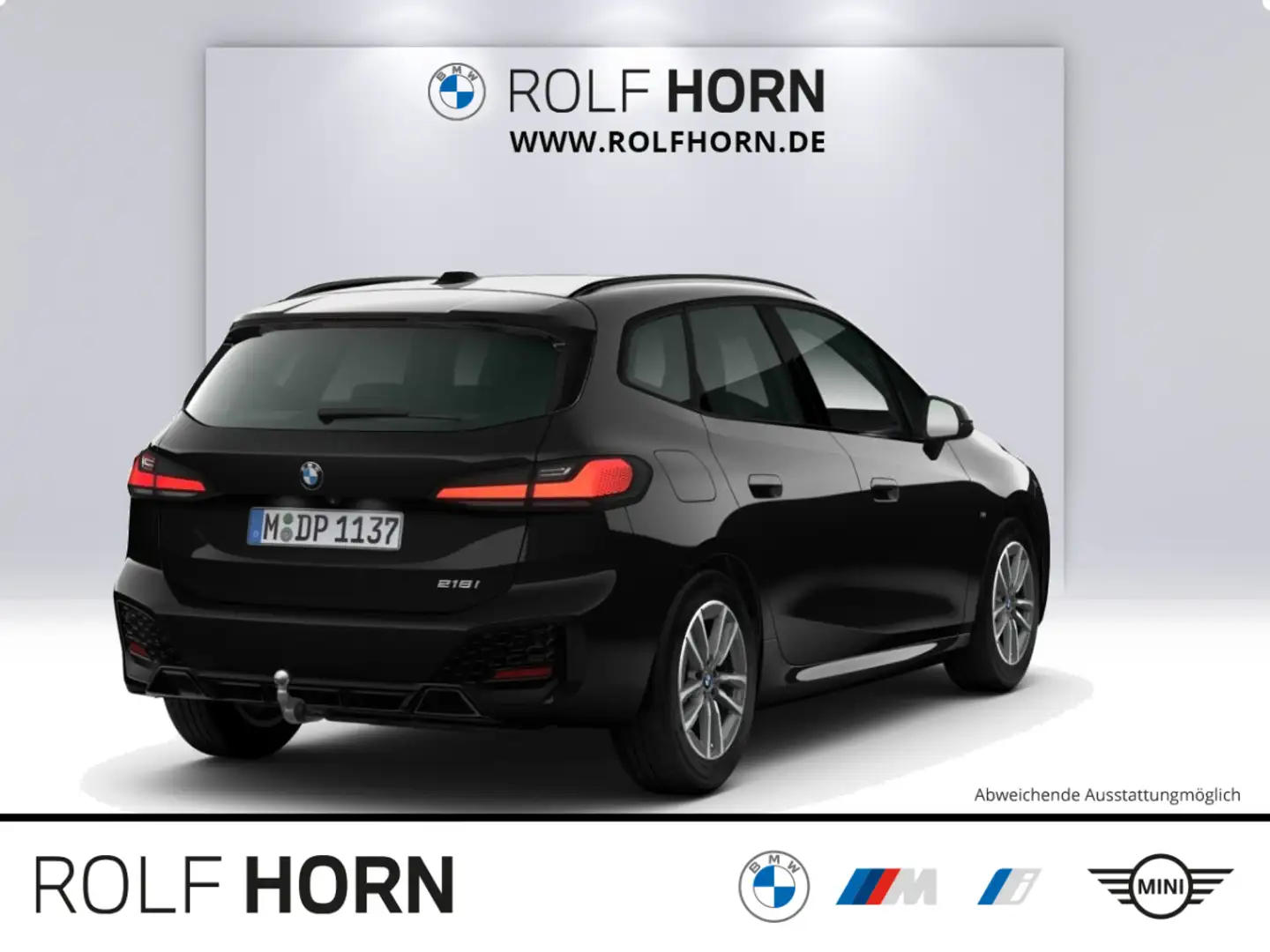 BMW 218 i Active Tourer M Sport AHK el Sitze RFK SHZ Schwarz - 2