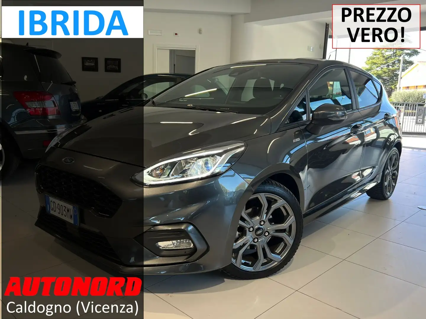 Ford Fiesta Fiesta 1.0 Ecoboost Hybrid 125 CV 5 porte ST-Line Grigio - 1