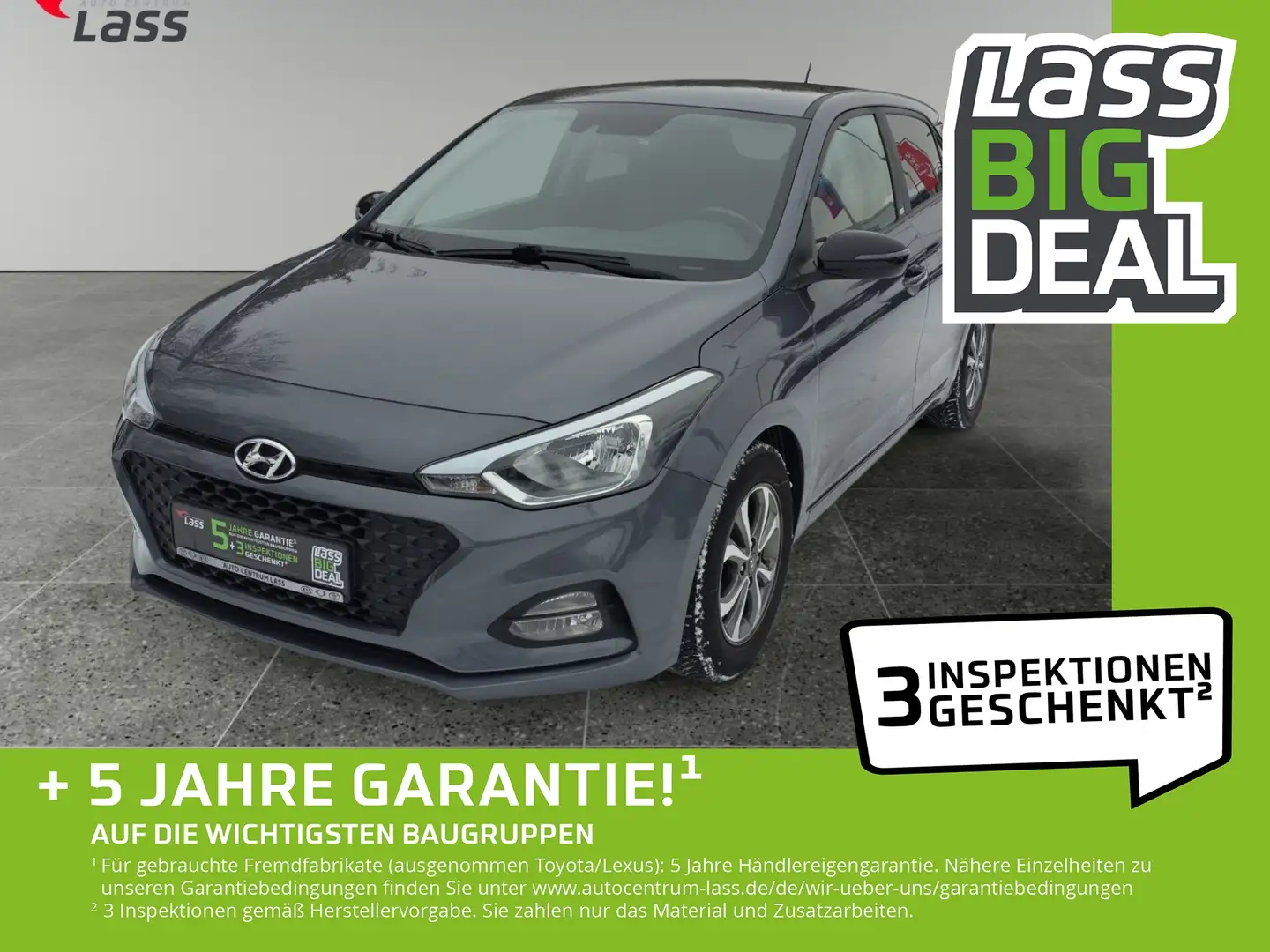 Hyundai i20 1.2 YES! Kamera PDC SHZ Lenkradheizung Grau - 1