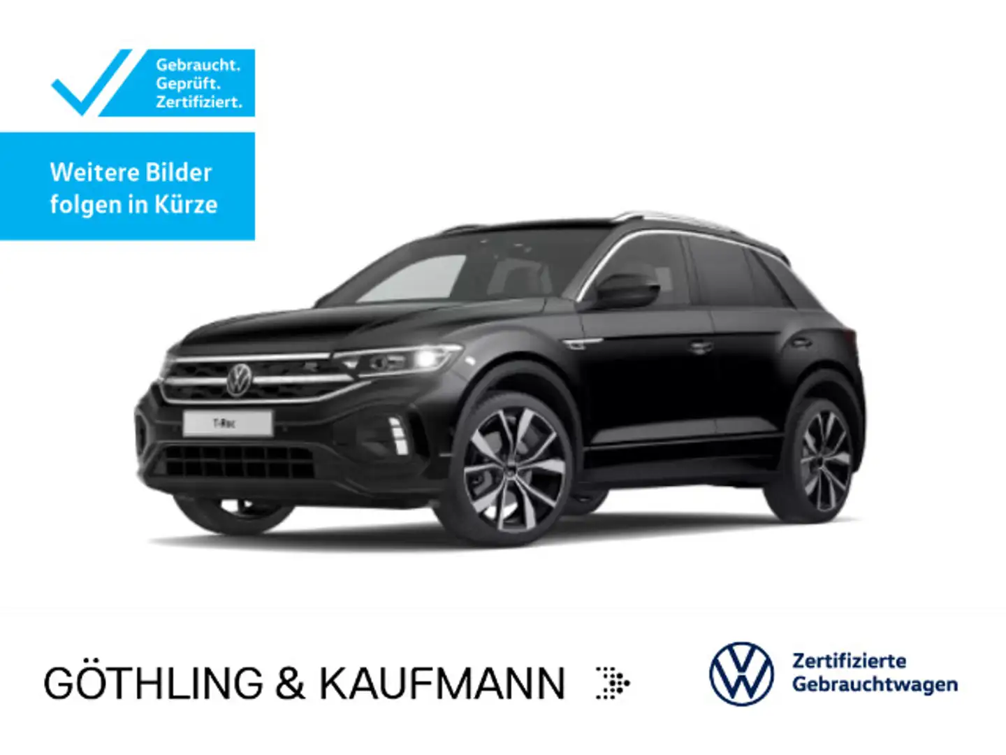 Volkswagen T-Roc R-Line 4M 2.0 TSI*NAVI*AHK*LEDER*PANO*KAM* Zwart - 1