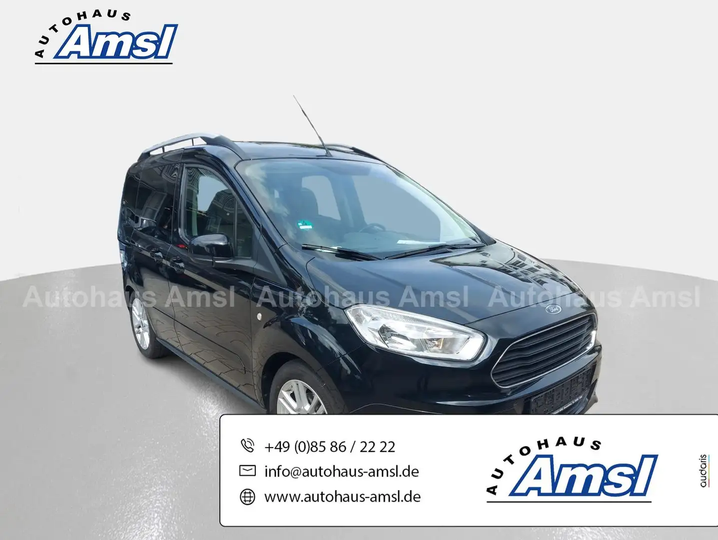 Ford Tourneo Courier 1.0 EcoBoost Titanium AHK* SH* BT Negru - 1