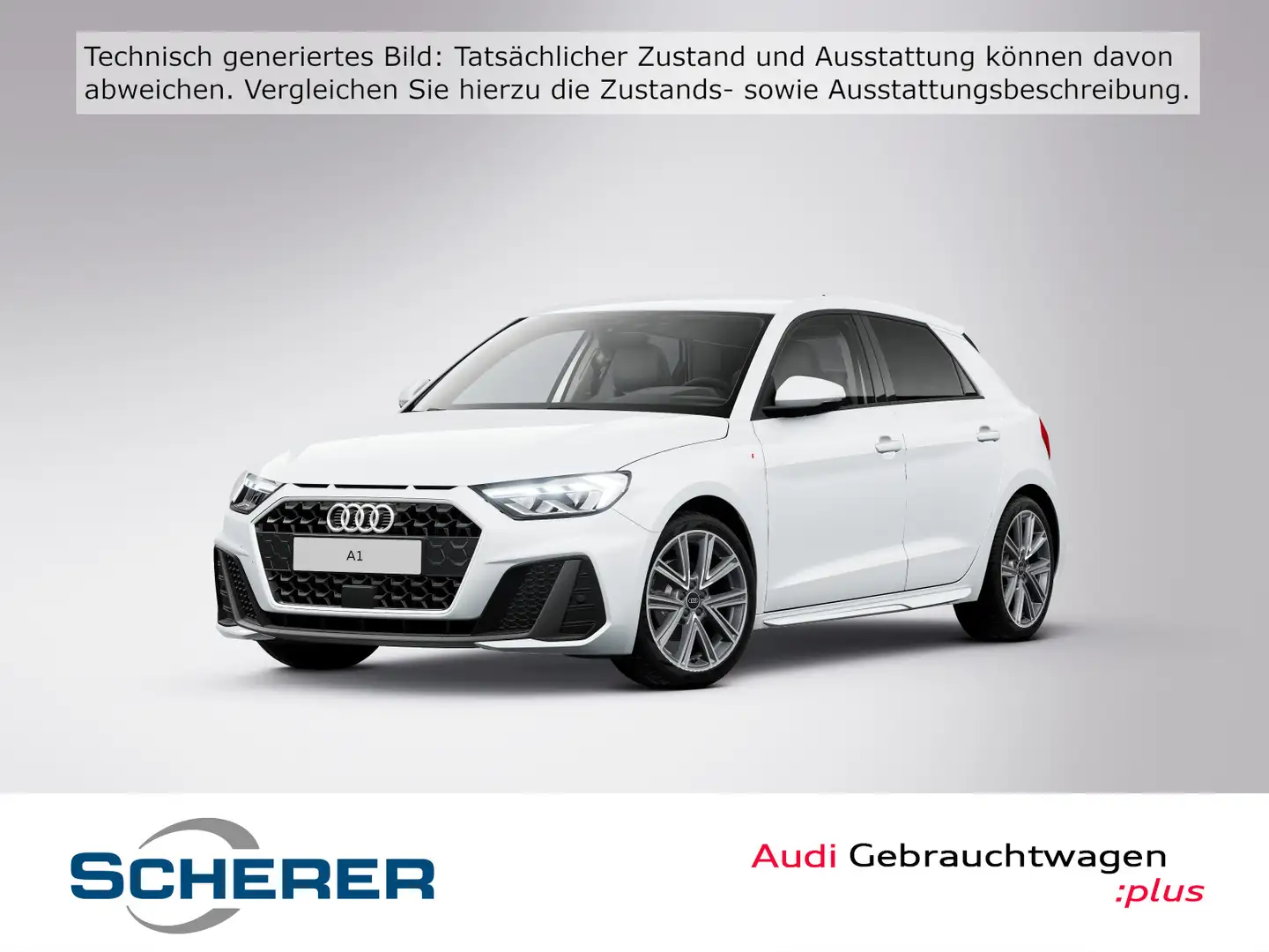 Audi A1 S line 30 TFSI S tronic LED NAVI AC Weiß - 1
