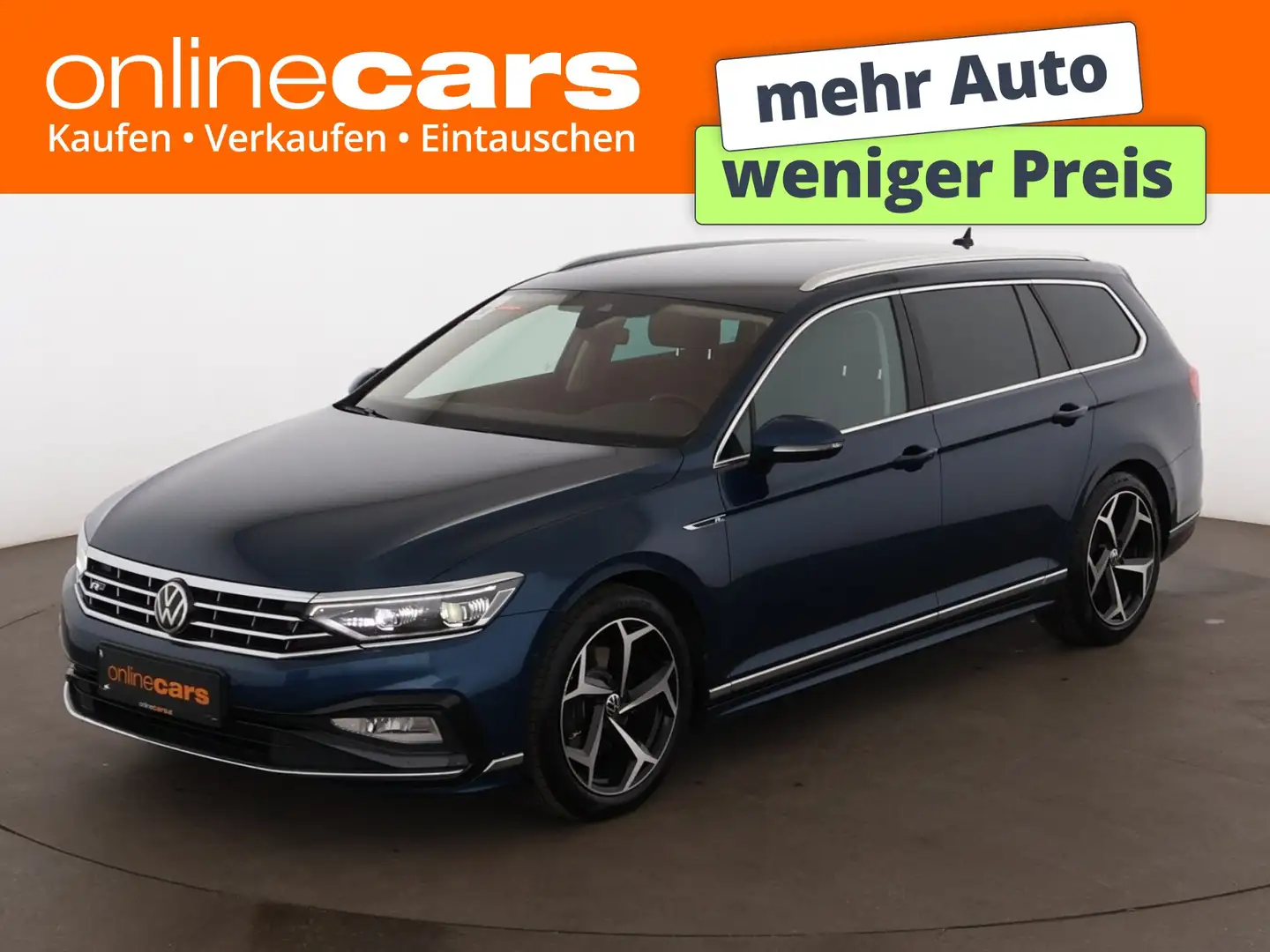 Volkswagen Passat Variant 2.0 TDI R-Line Aut MATRIX STANDHZG Blau - 1