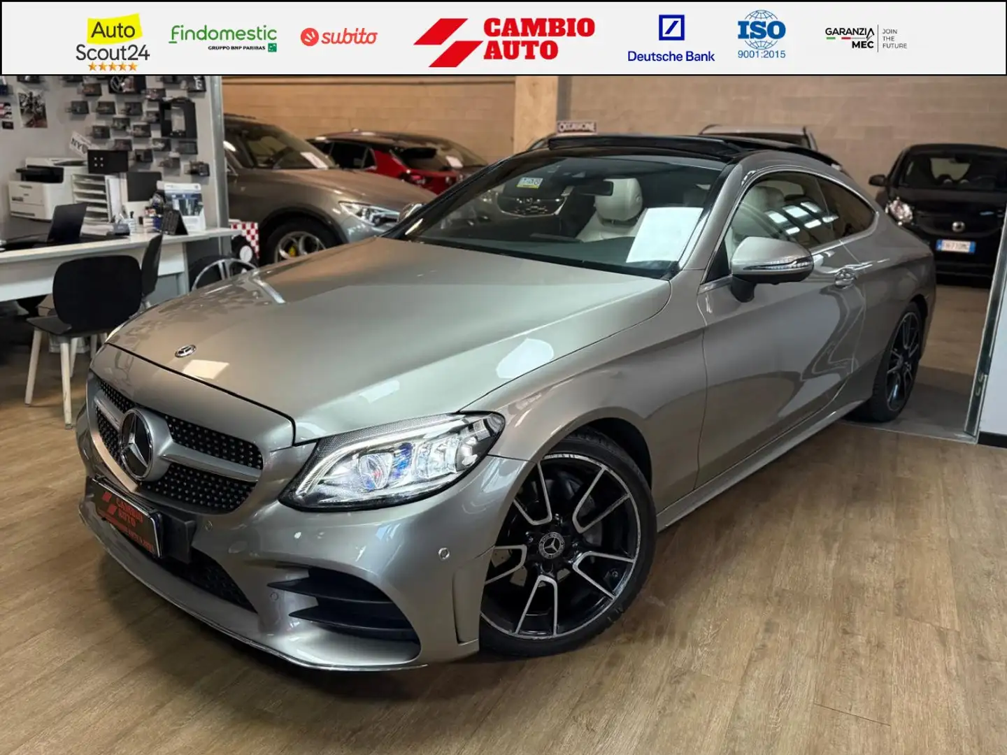 Mercedes-Benz C 200 PREZZO REALE! Coupe mhev (eq-boost) Premium Plus Gris - 1