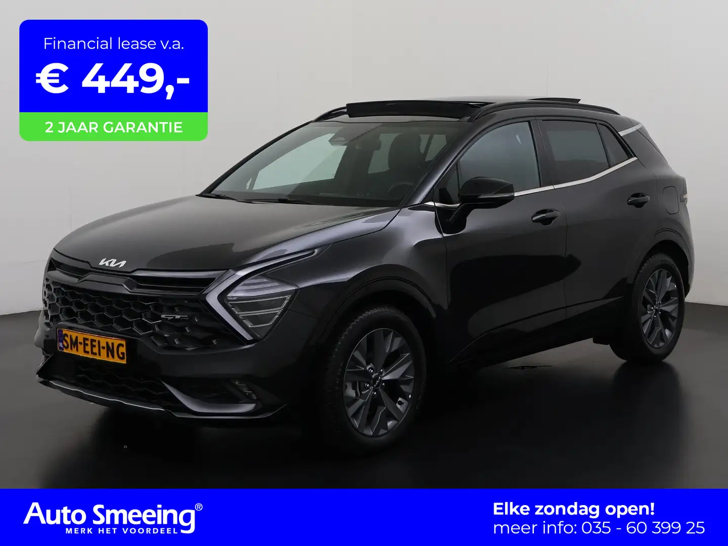 Kia Sportage 1.6 T-GDi Hybrid GT-Line | Panoramadak | Adaptief Zwart - 1