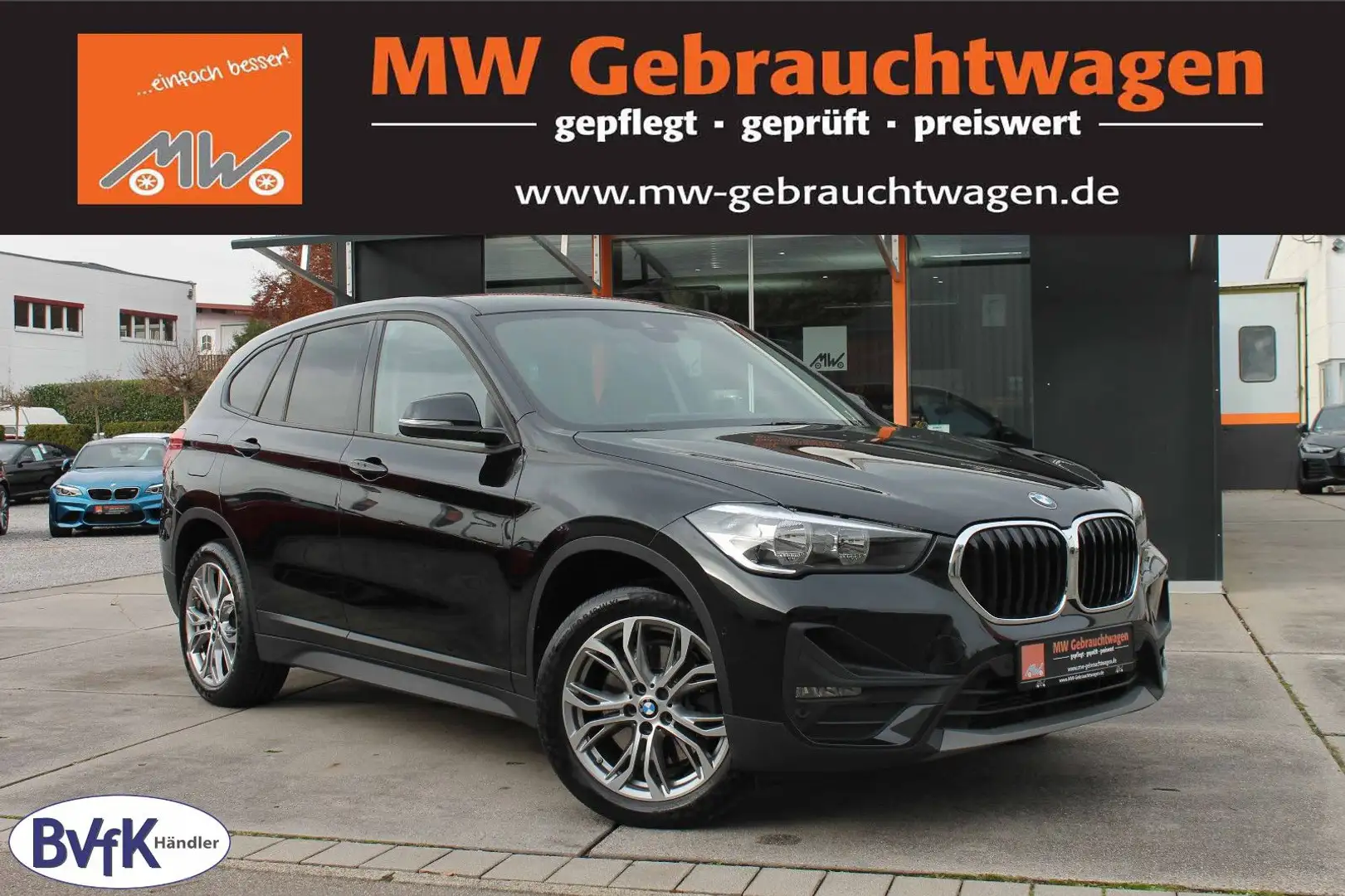 BMW X1 sDrive 20i Advantage ACC KAM SHZ HUD NAV BT Noir - 1