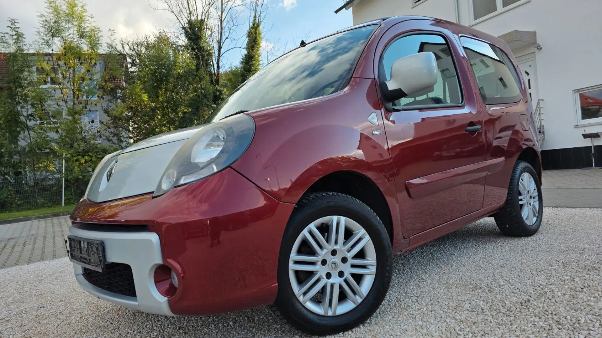 Renault Kangoo 1.6+TÜV+GARANTIE+PANORMA+ANHÄNG+PARKS Rot - 1