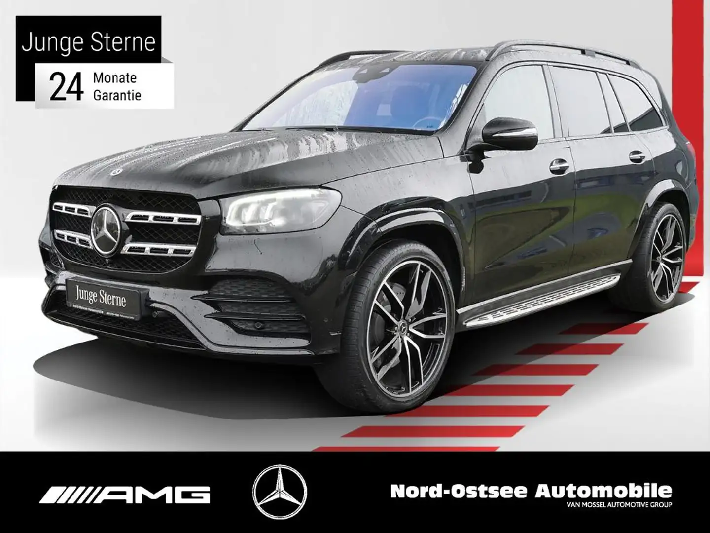 Mercedes-Benz GLS 400 d 4M AMG HUD NIGHT AHK STANDHZ 360° MULT Noir - 1